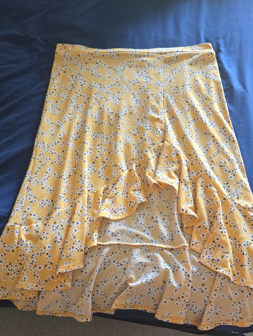 JOLIE & JOY Ruffle Hem Asymmetrical Floral Skirt (2 For $25)